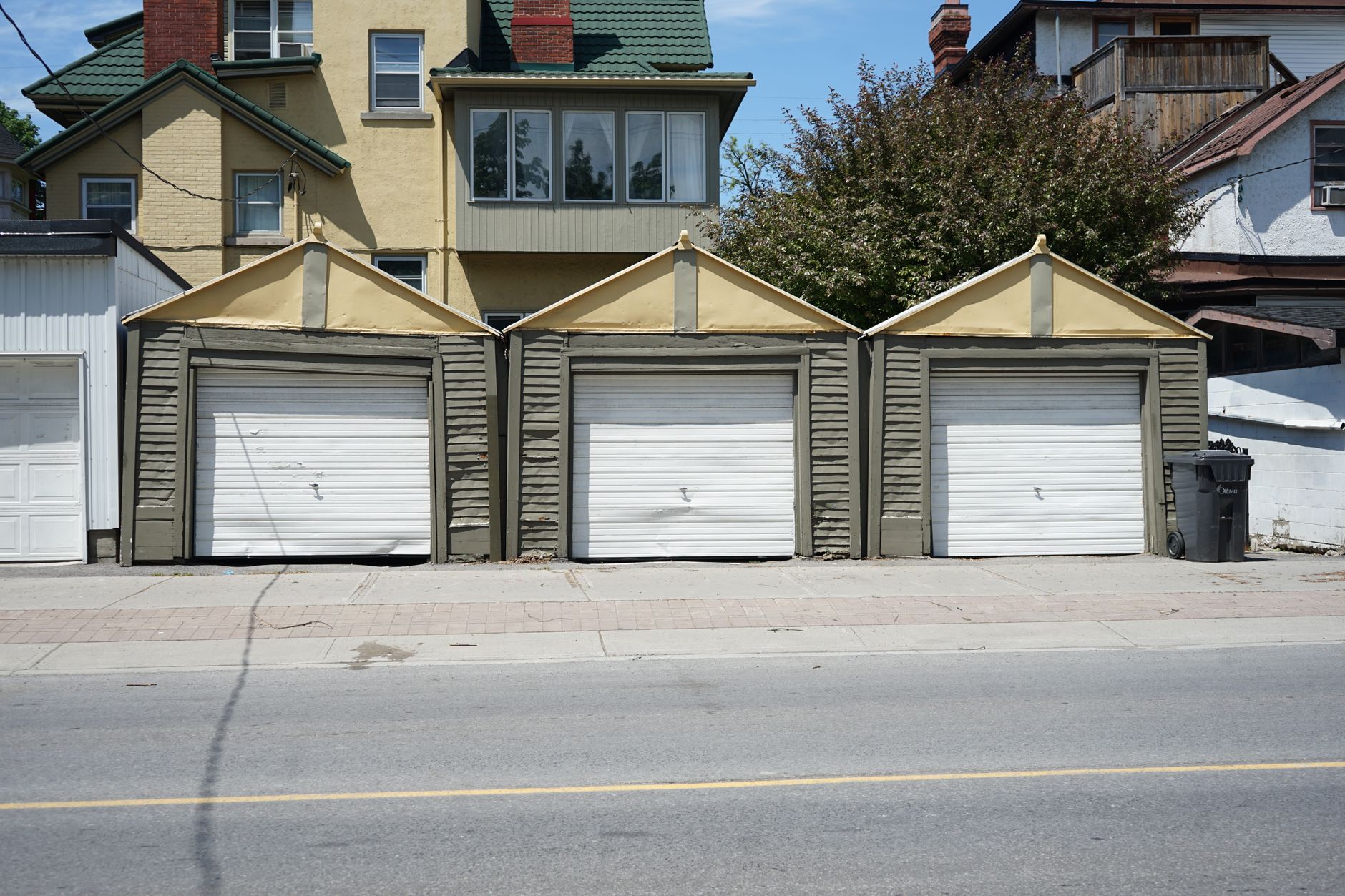 garage door insulation on a sectional garage door with clean perimeter seals and balanced panels